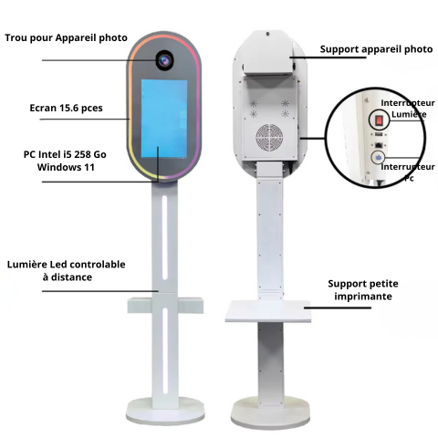 Spécification de la borne photo Aura